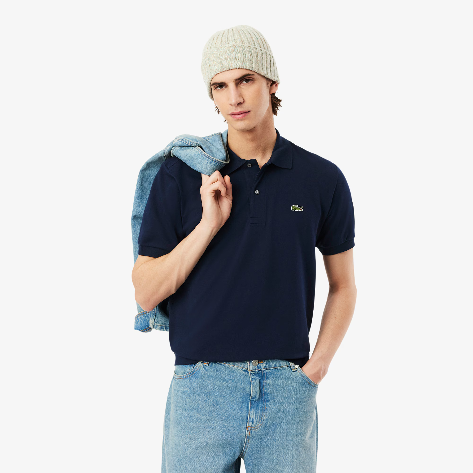 Lightweight piqué polo shirt